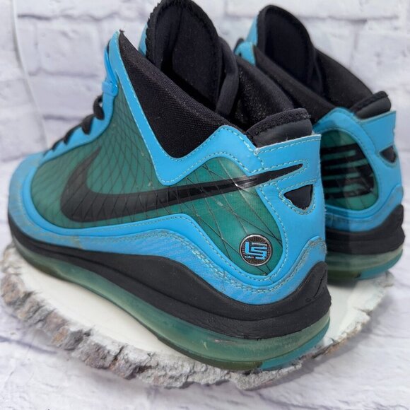 Nike Air Max 2010 LeBron 7 \'All Star\' Shoes Men\'s Size 11 Chlorine Blue Flywire main image 7